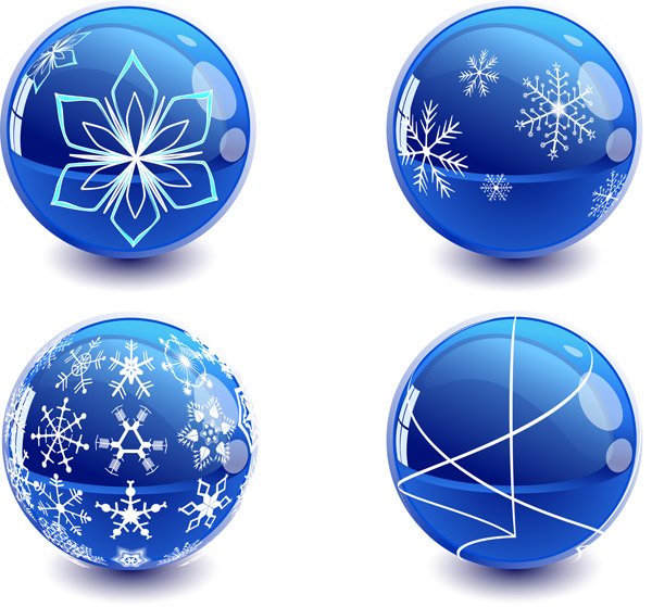 free vector Christmas crystal ball vector